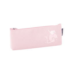 Triangle Cartoon Canvas Pen Bag-Pink
